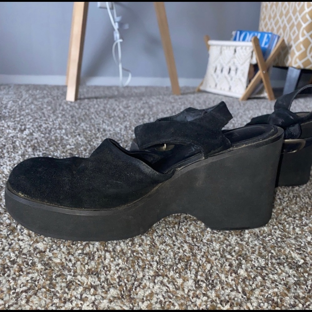 Lower East Side Platform Sandals Black Size 9
